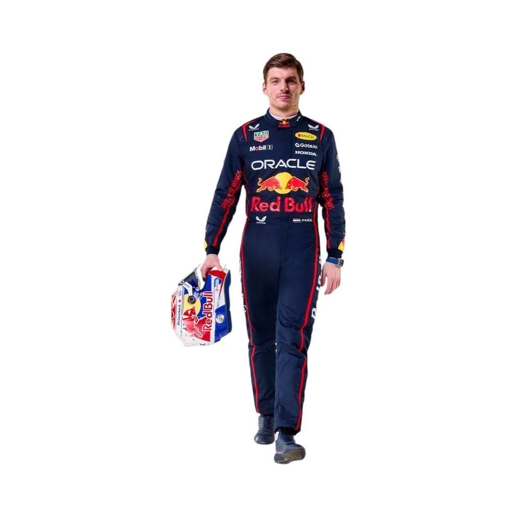 F1 go kart 2025 Max Verstappen Red Bull Race Suit
