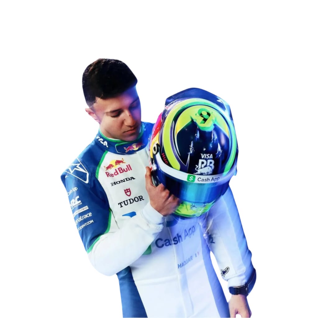 F1 Isack Hadjar 2025 Alphatauri Race Suit