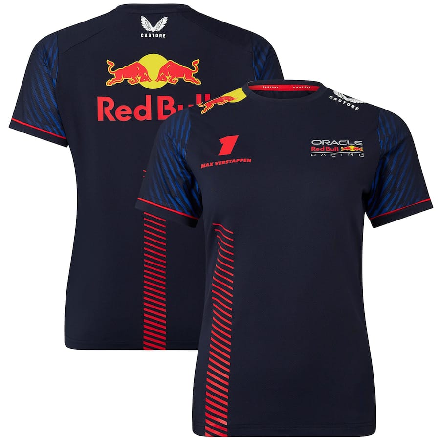 Oracle Red Bull Racing 2023 Team Max Verstappen Driver T-Shirt – Womens