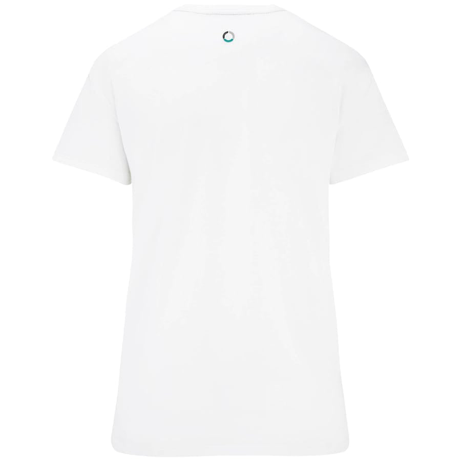 Mercedes AMG Petronas F1 Large Logo T-Shirt - White – Womens