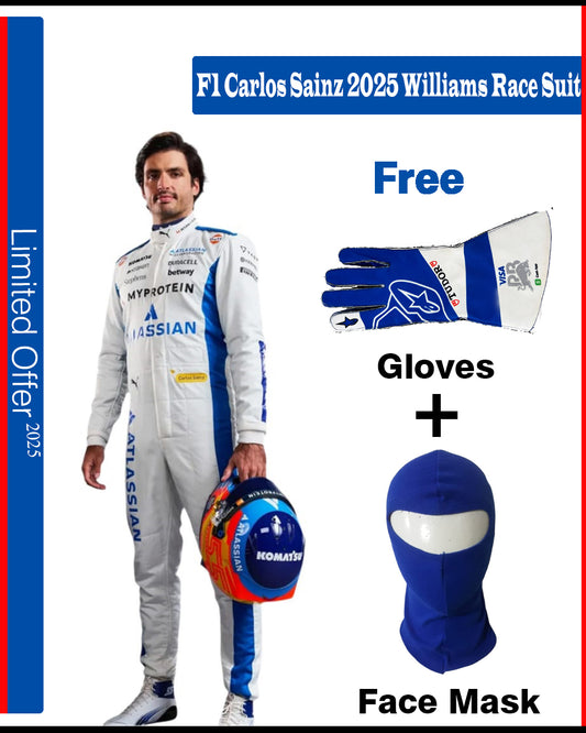 F1 Carlos Sainz 2025 Williams Racing Race Suit
