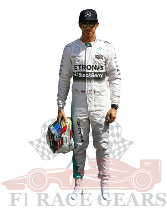 F1 Mercedes Lewis Hamilton 2016 race  suit