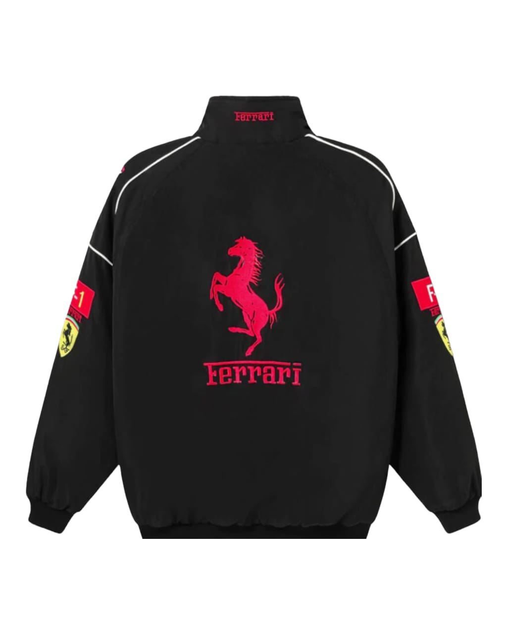 Ferrari F1 Vintage black Embroidry Fire Proof Jacket