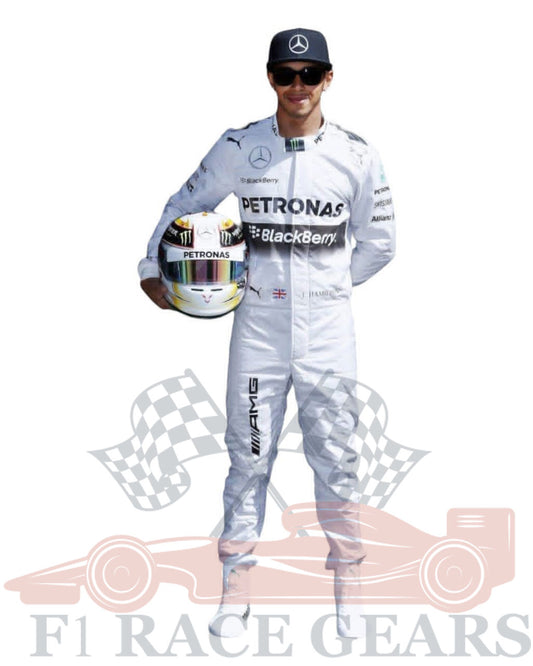 F1 Mercedes Lewis Hamilton 2015 race  suit