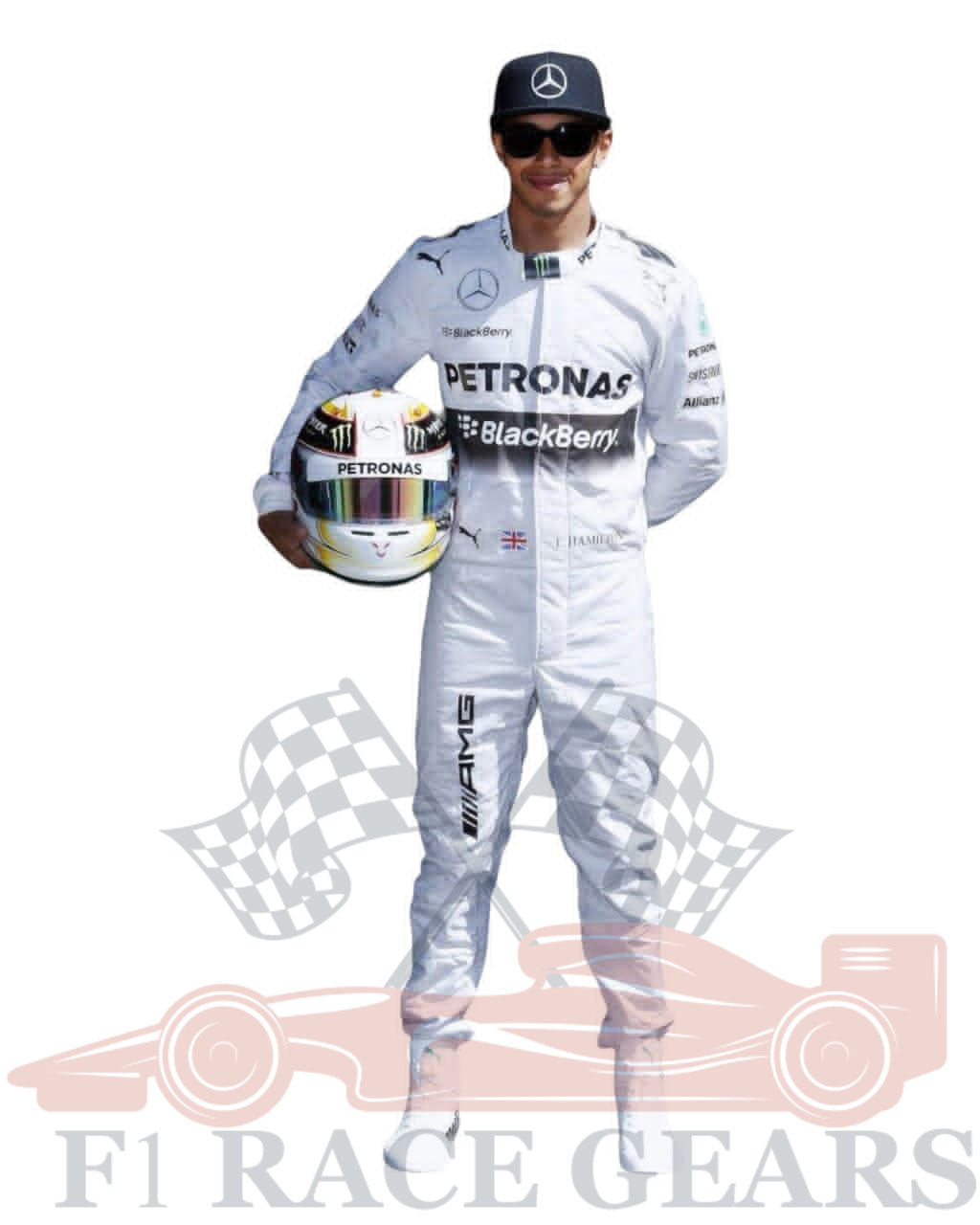 F1 Mercedes Lewis Hamilton 2015 race suit