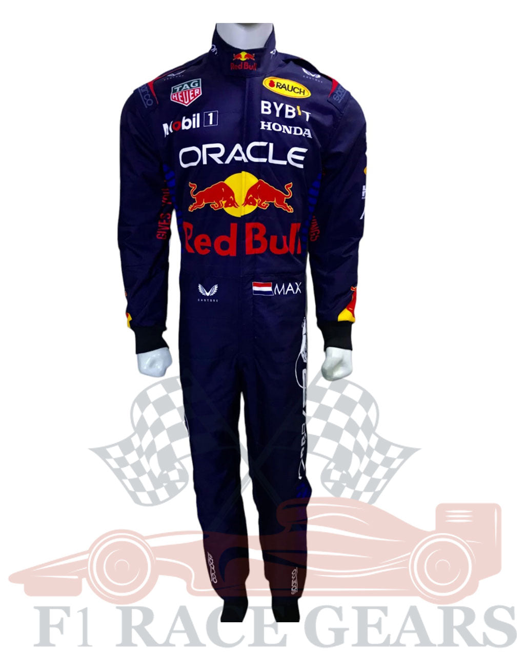 F1 Max verstappen Red bull Honda Oracle 2024 race suit