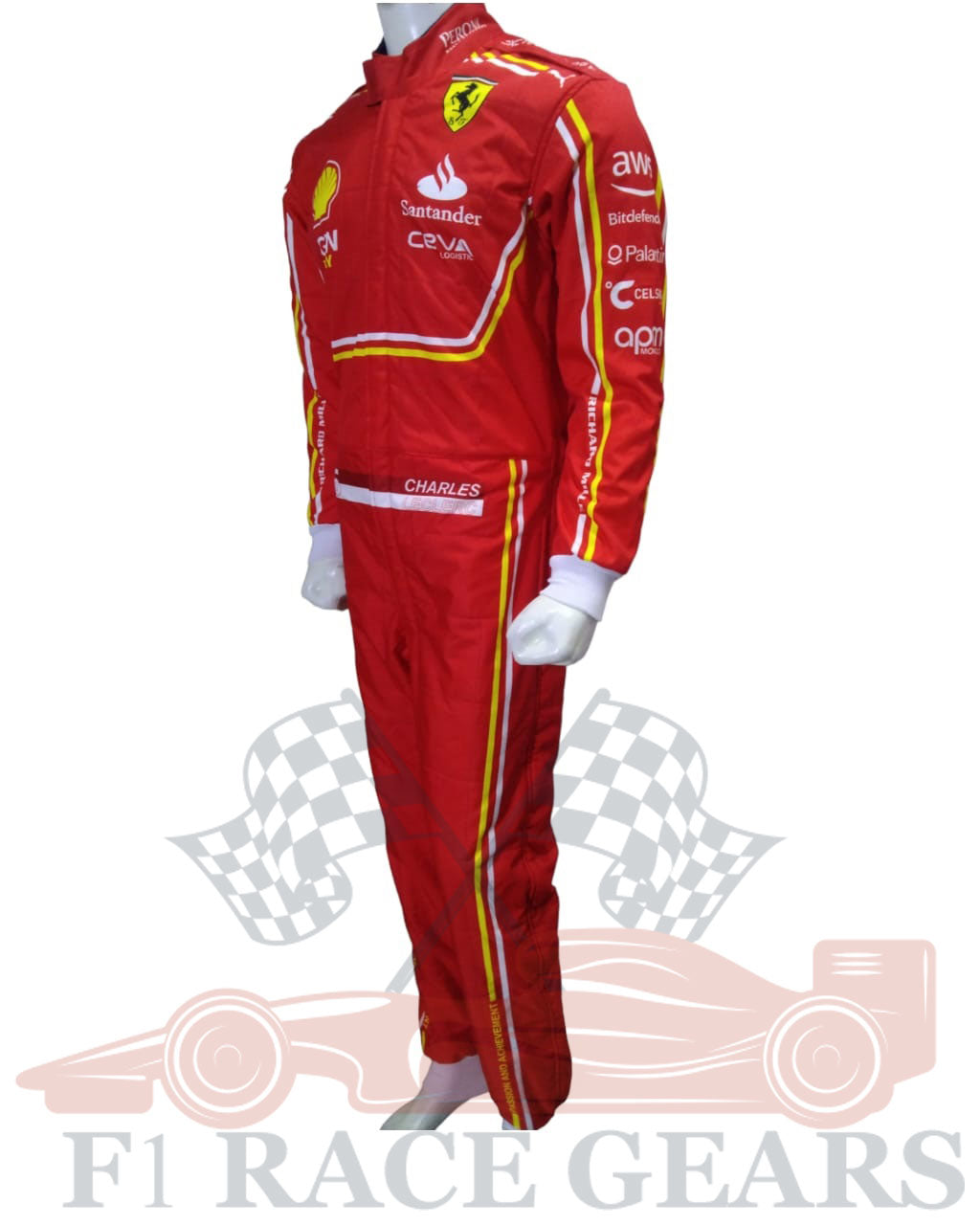 F1 New Charles leclerc scuderia Ferrari 2024 race suit