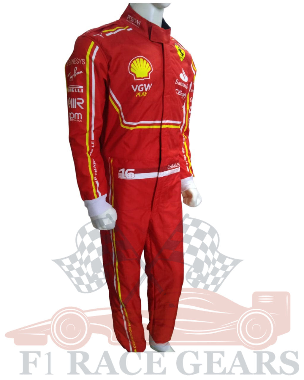 F1 New Charles leclerc scuderia Ferrari 2024 race suit