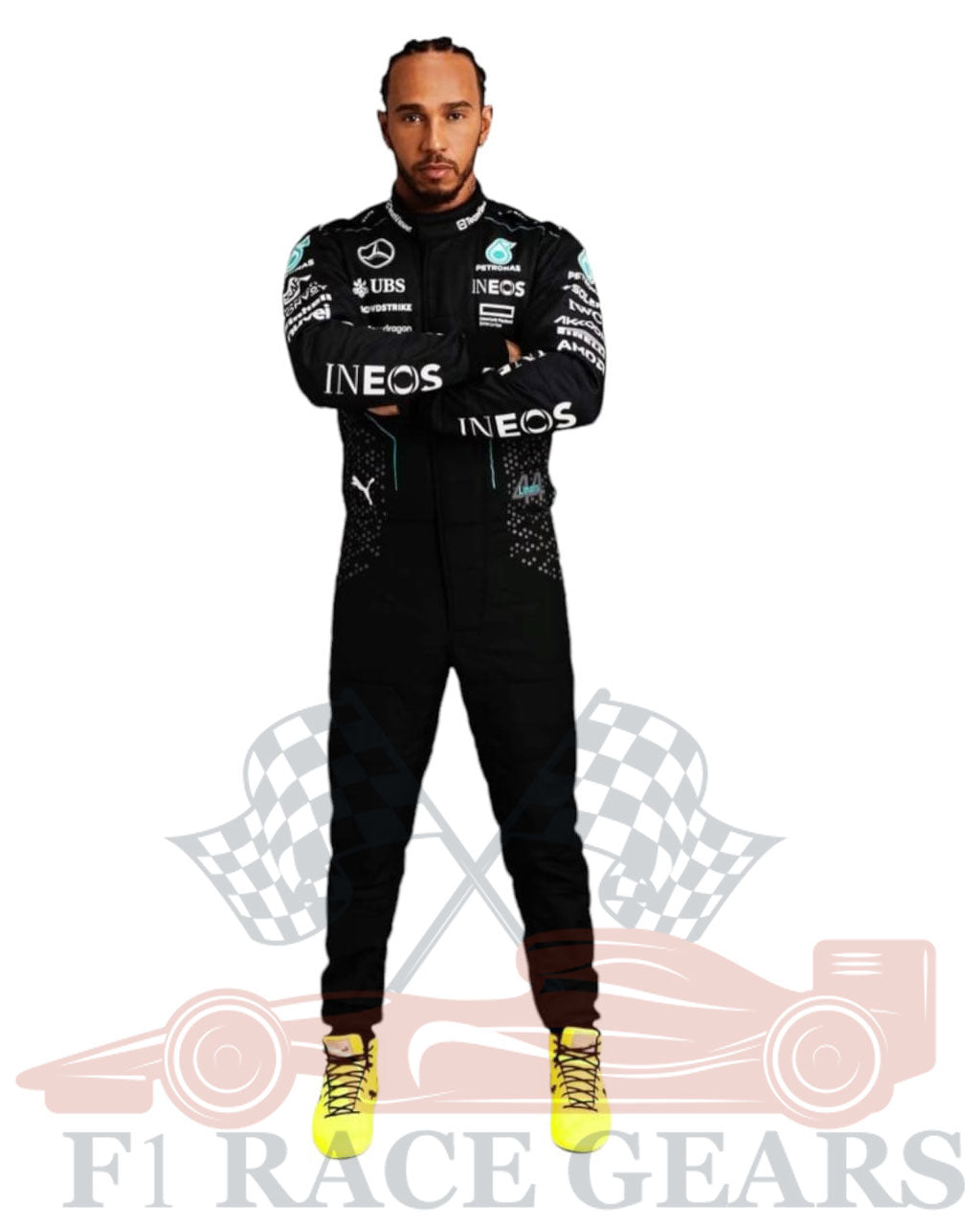 F12024 Lewis Hamilton Mercedes AMG PETRONAS race suit