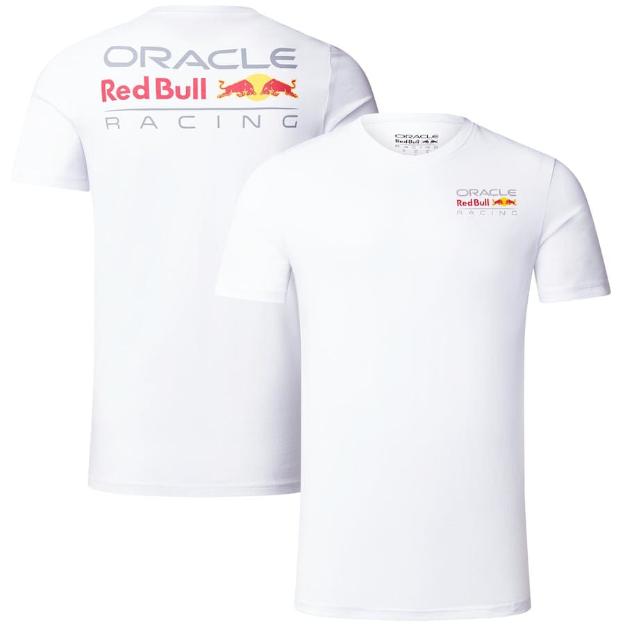 Oracle Red Bull Racing Large Logo T-shirt - White – Unisex