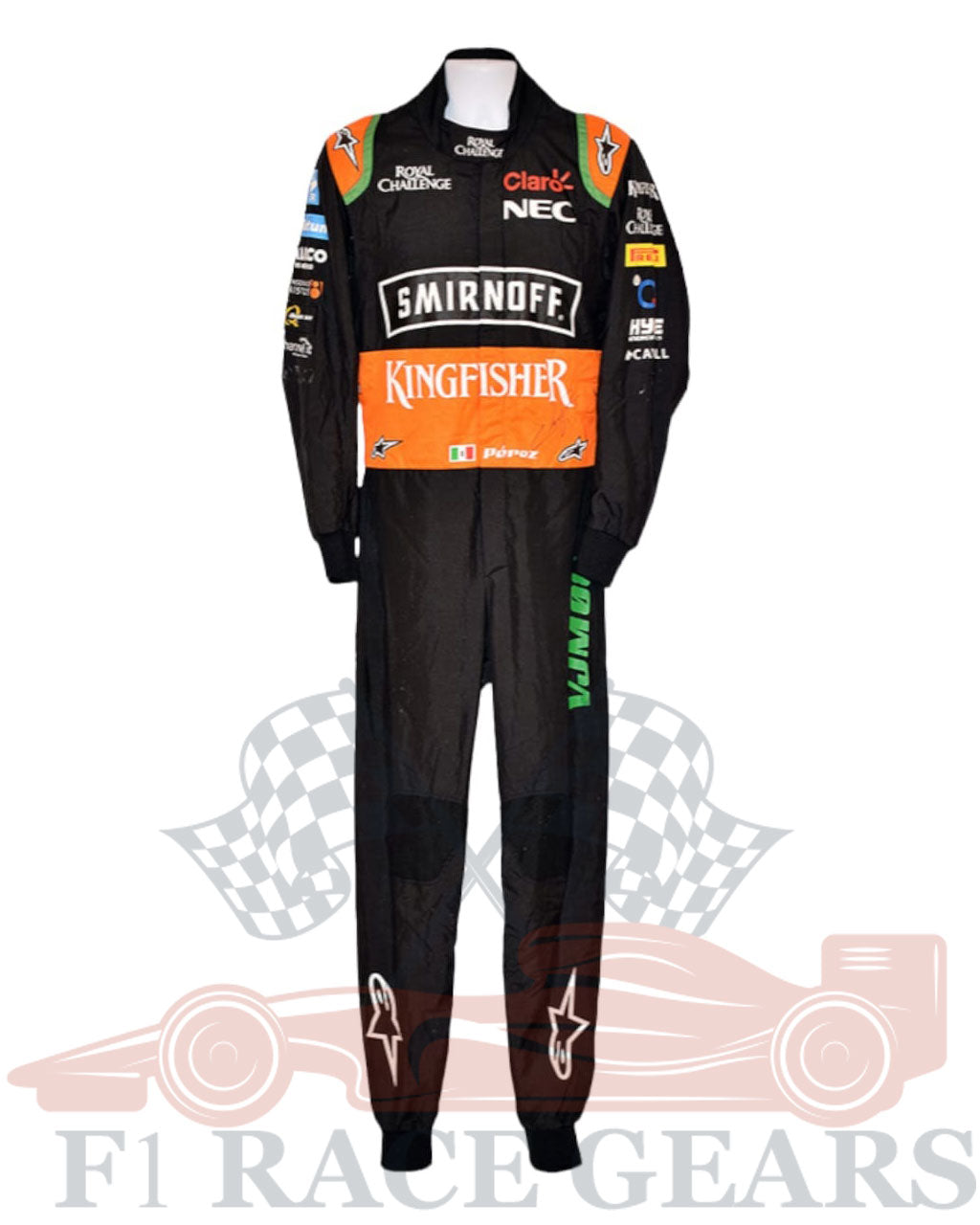 F1 Sergio perez 2015 Sahara force India race suit