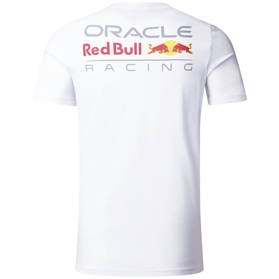 Oracle Red Bull Racing Large Logo T-shirt - White – Unisex