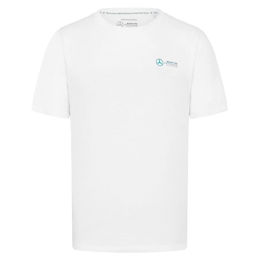 Mercedes AMG Petronas F1 Small Logo T-Shirt – White