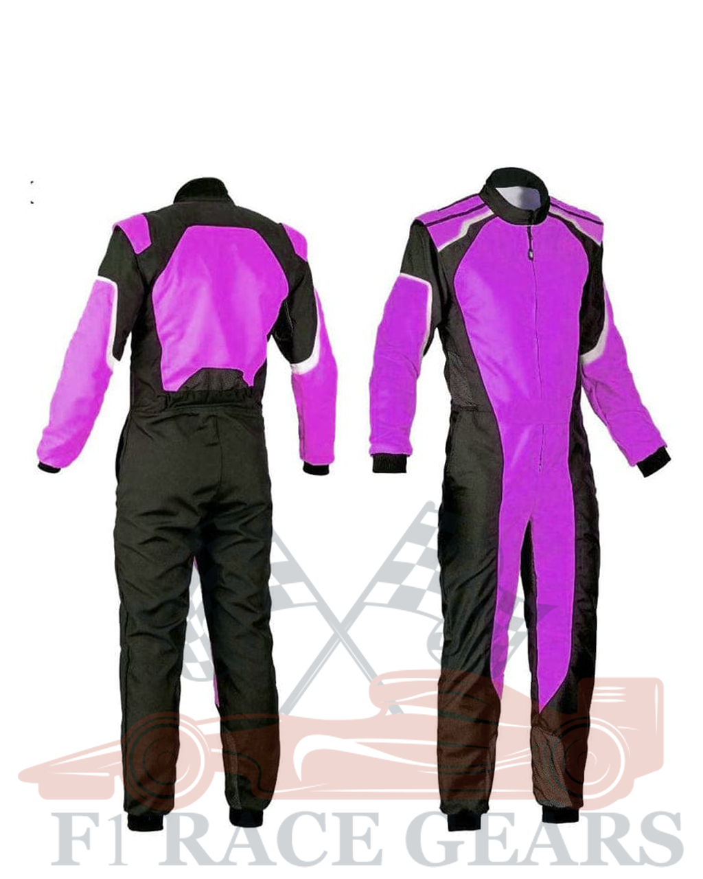 Go kart cardura race suit / black & purpule