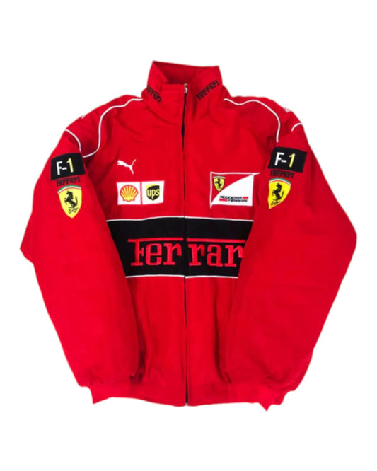 F1 Vintage Ferrari Jacket Red