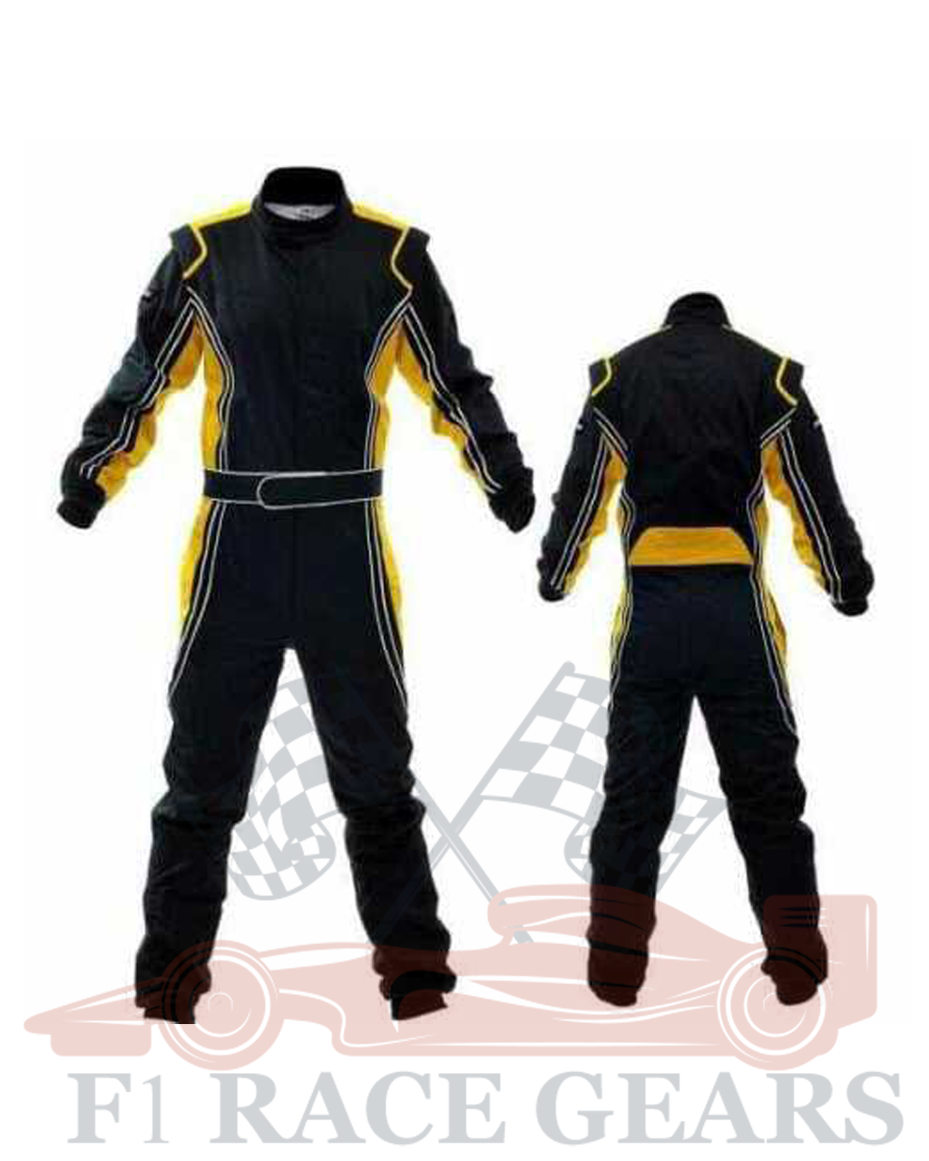 Go kart cardura race suit / black & orange