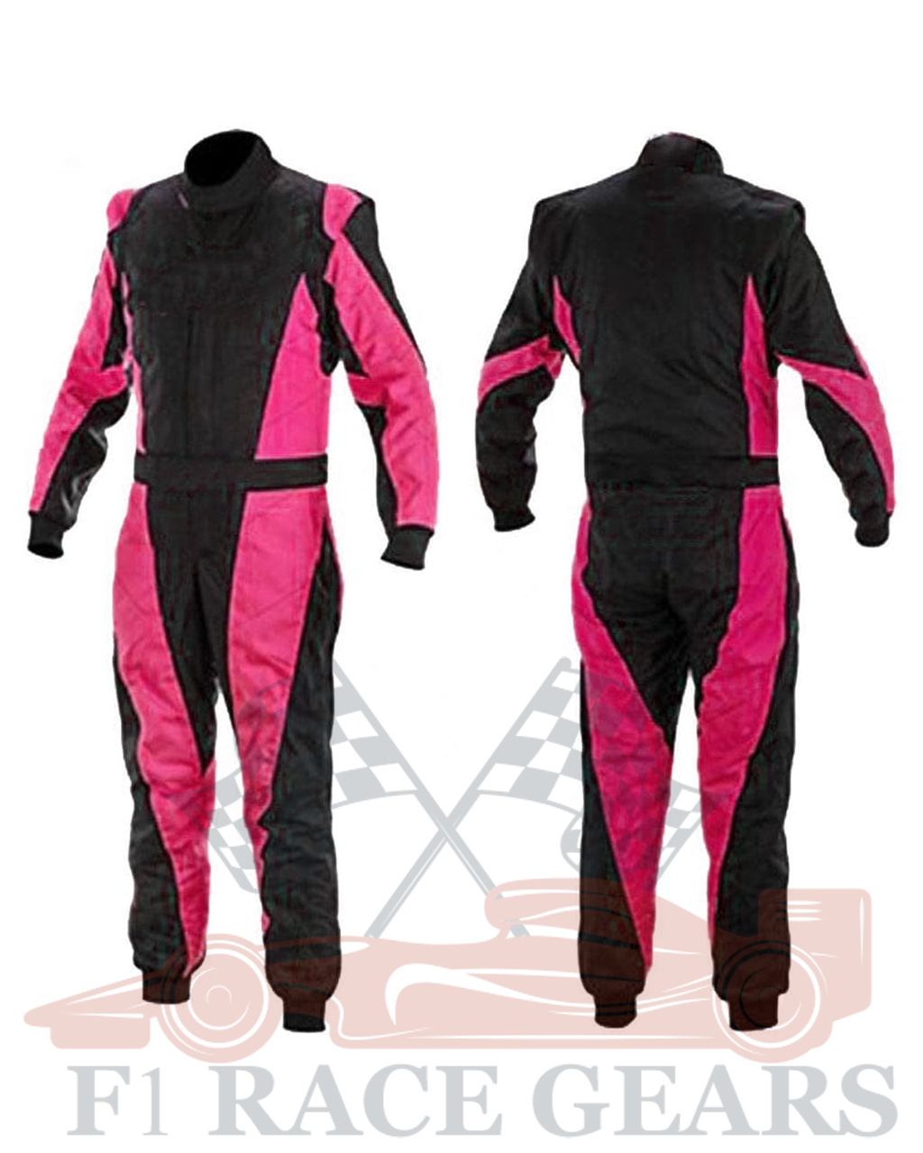 Go kart cardura race suit / black & pink