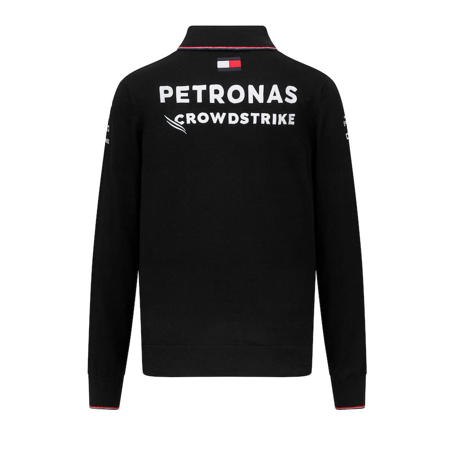 Mercedes AMG Petronas F1 2023 Team Knitted Long Sleeve Polo