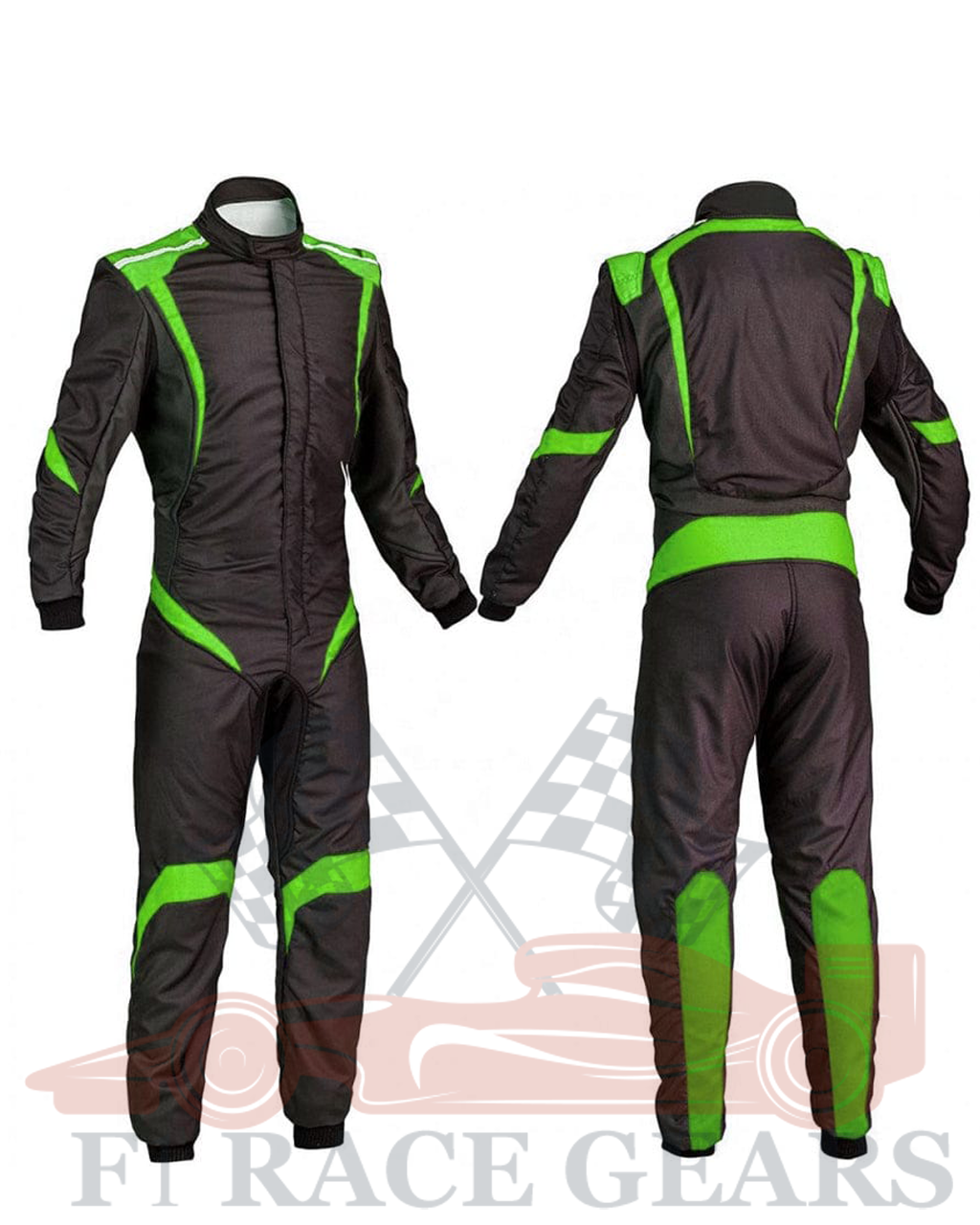 Go kart cardura race suit / Black & Green