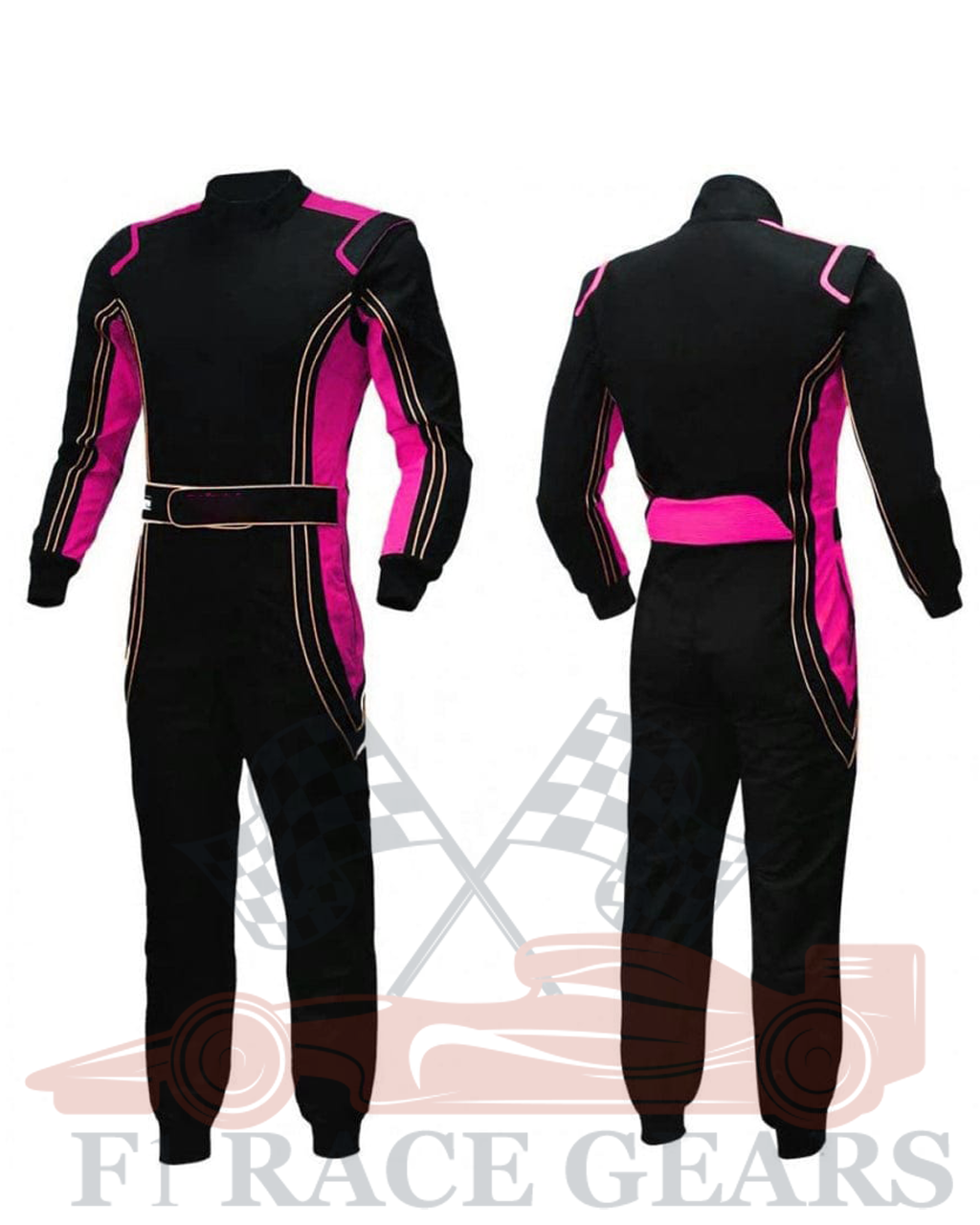 Go kart cardura race suit / Black & Pink