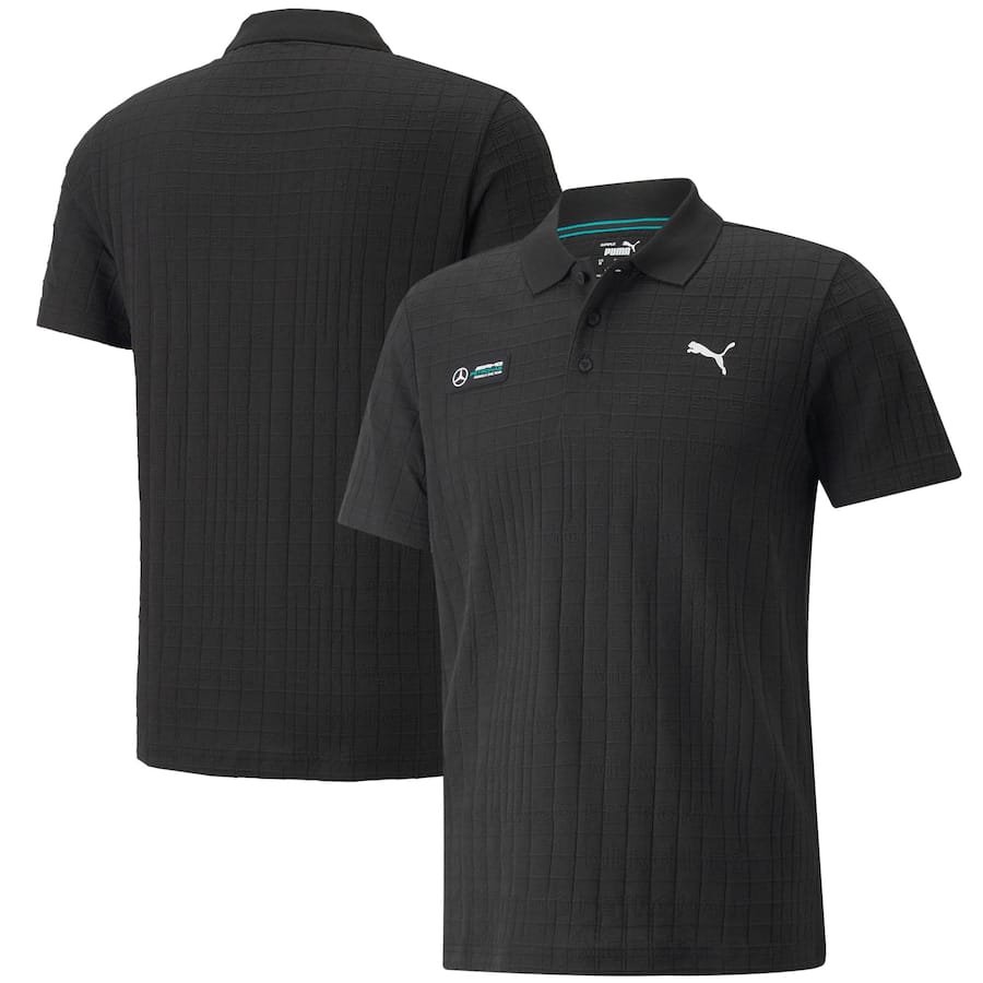 Mercedes AMG Petronas F1 Jaquard Polo by Puma – Black