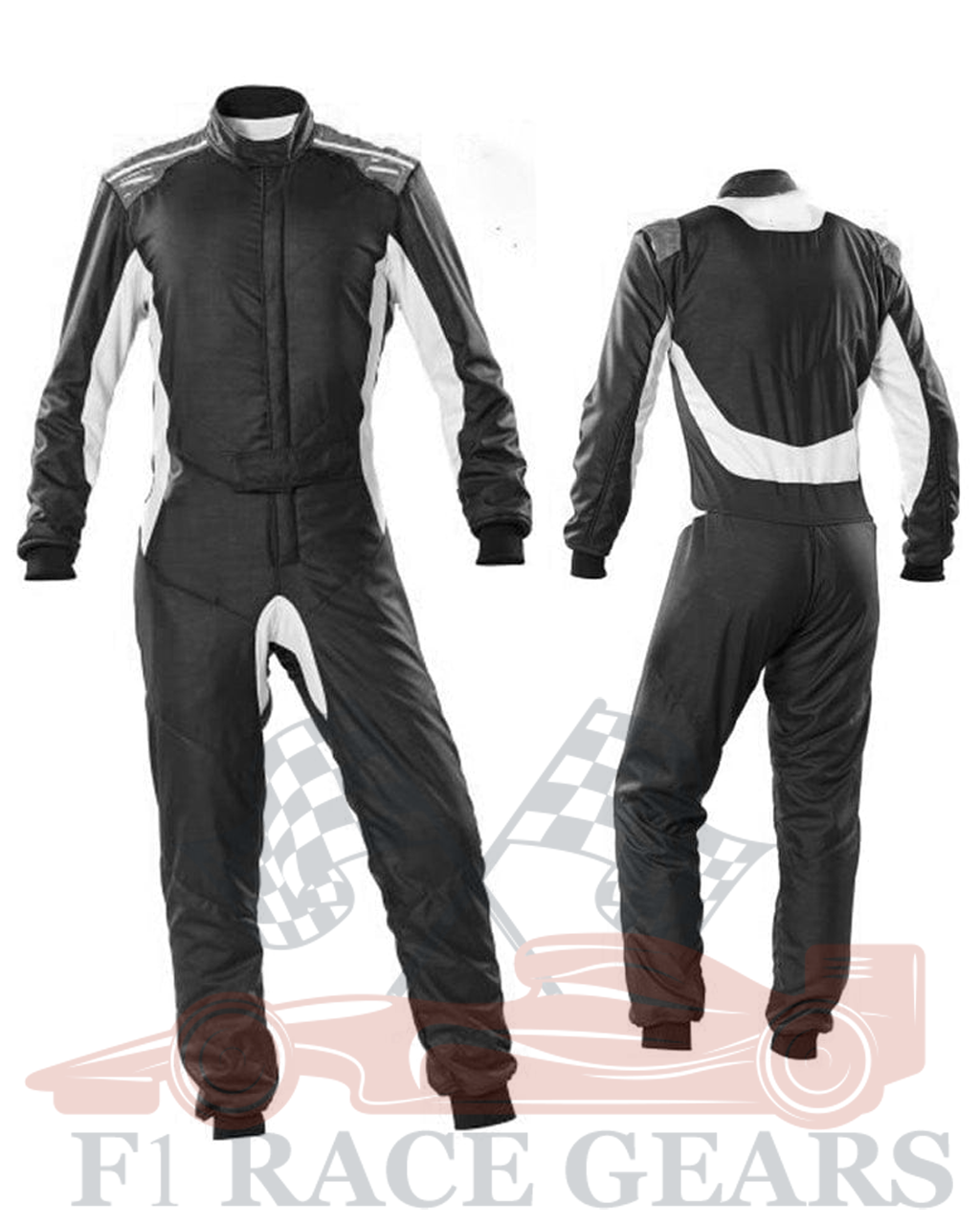 Go kart cardura race suit / Black & White