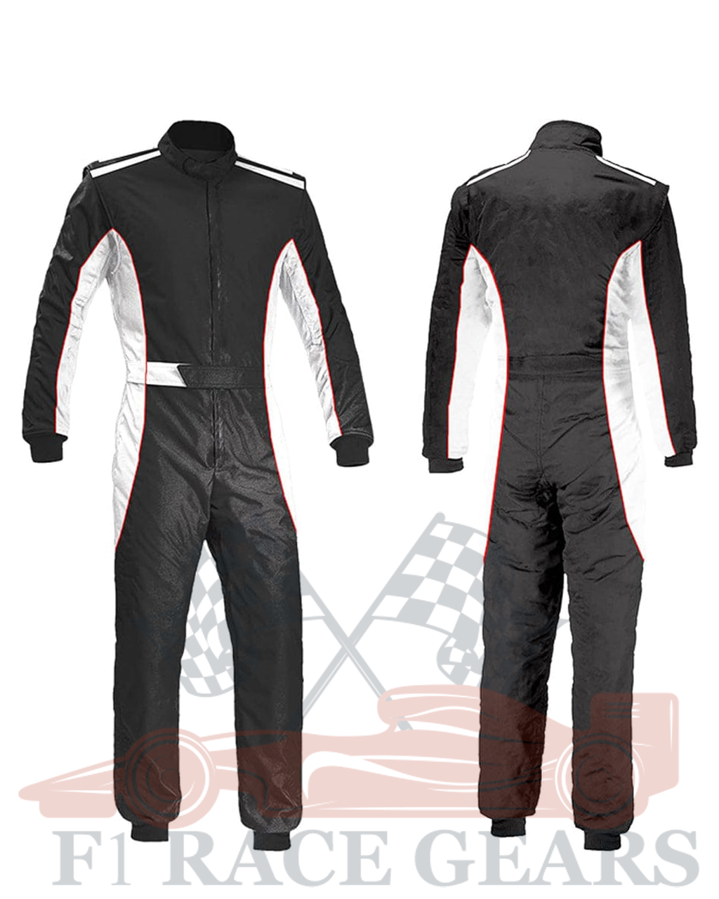 Go kart cardura race suit / Black & White