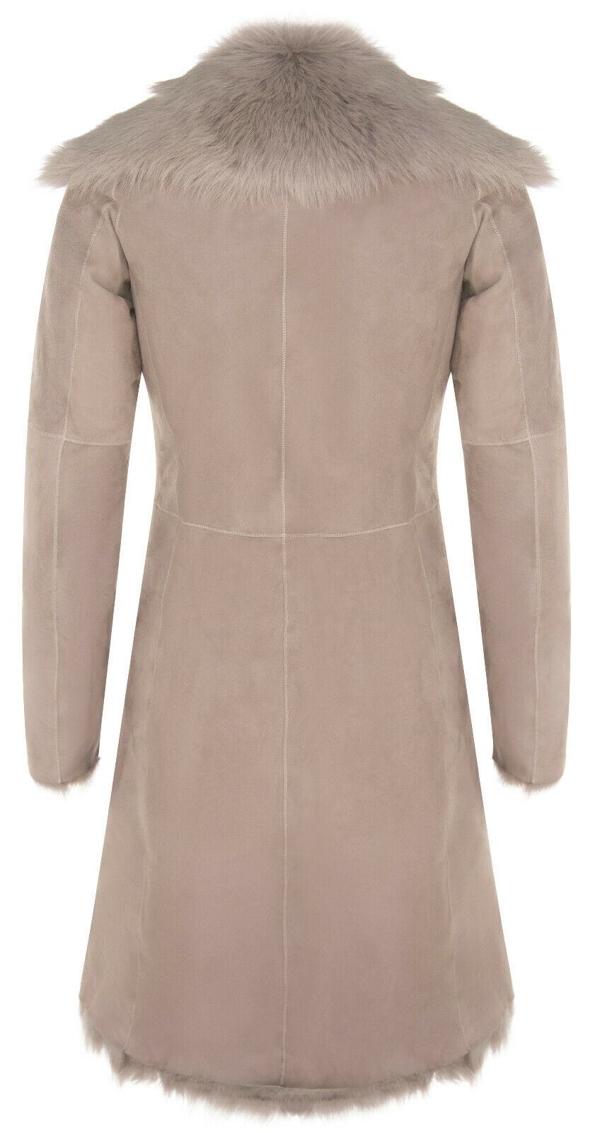 WOMENS TOSCANA SHEEPSKIN SUEDE TRENCH COAT-TBILISI