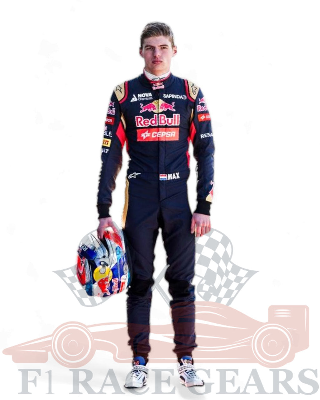 F1 Max verstappen Red bull Honda 2015 race suit