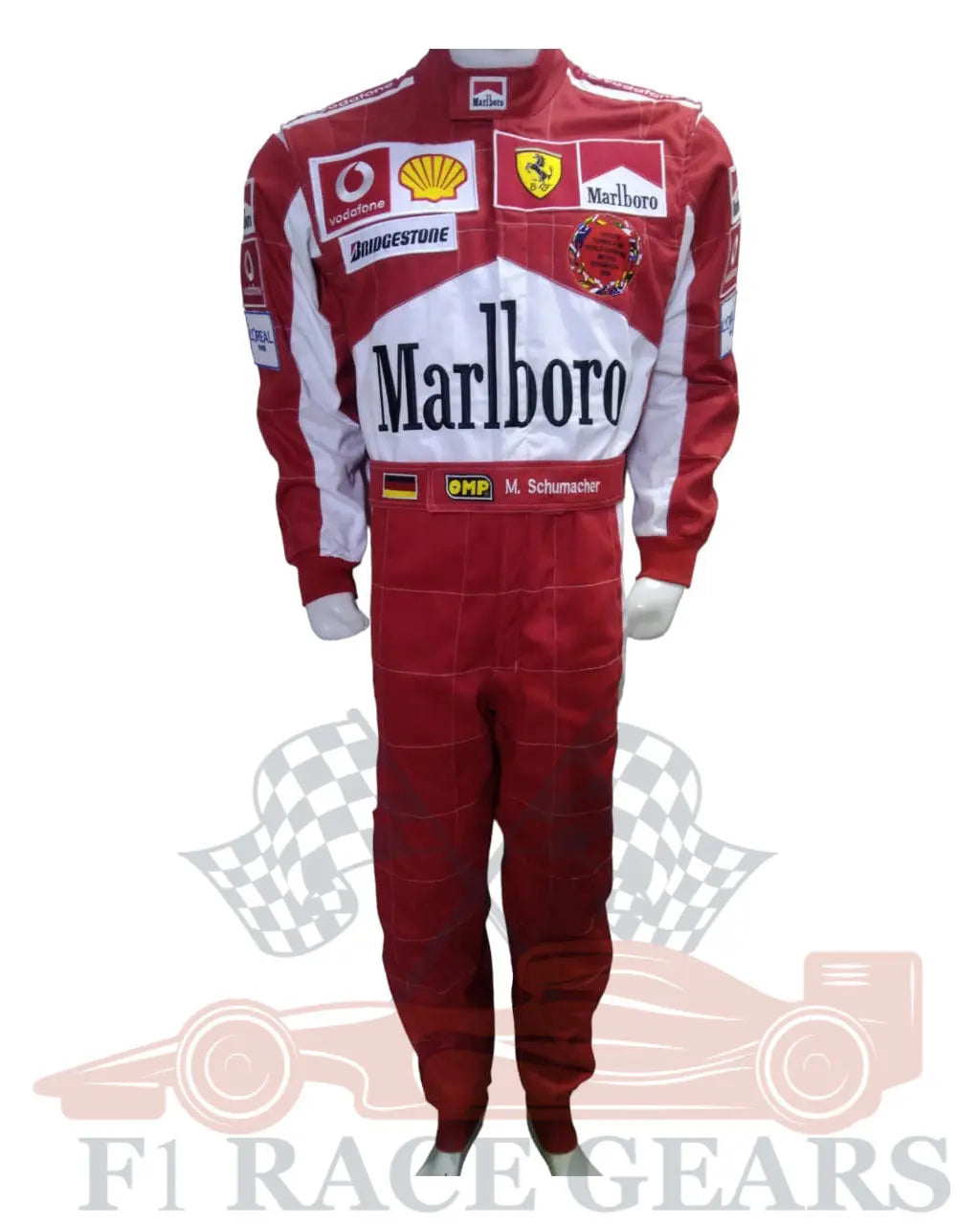 F1 Michael Schumacher 2003 Legend Embroidered Patches Replica Racing Suit