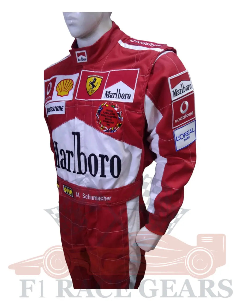 F1 Michael Schumacher 2003 Legend Embroidered Patches Replica Racing Suit