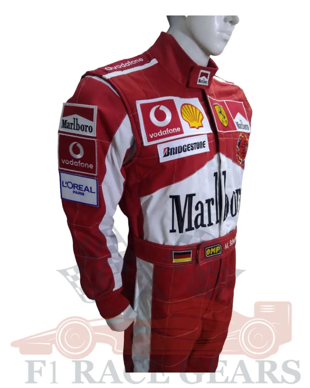 F1 Michael Schumacher 2003 Legend Embroidered Patches Replica Racing Suit