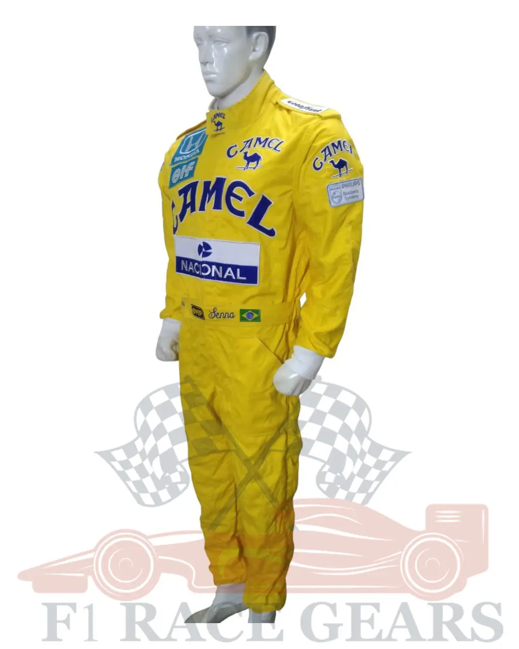 F1 ayrton senna 1987 replica embroidery patches Race suit My Store