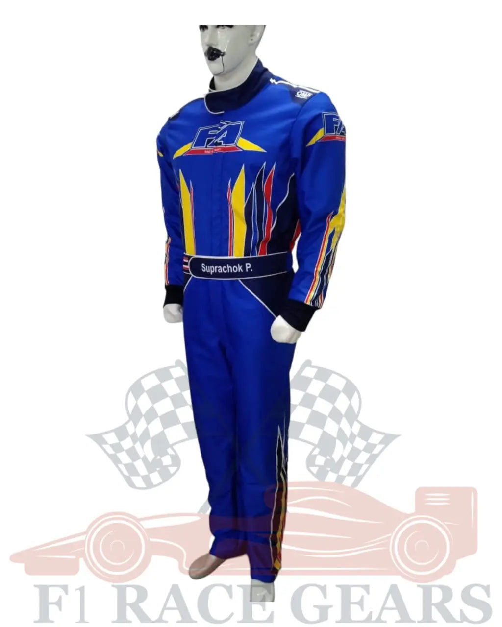 Go kart printed FA kart race suit
