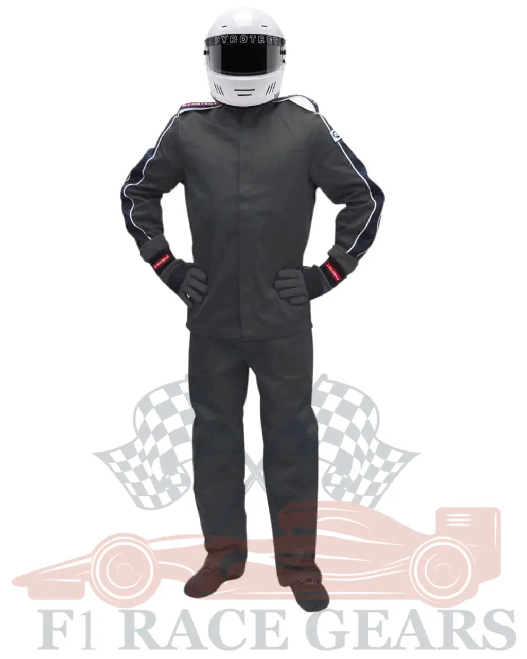 SFI black 2 piece flame retardant 2 Lear fire proof motor sports race suit My Store