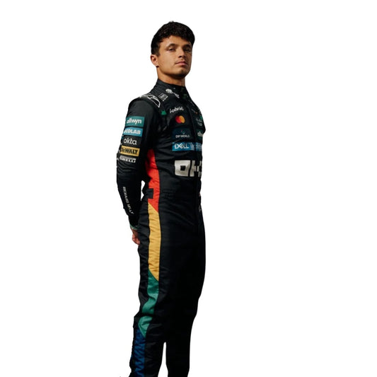 F1 go kart Lando Norris 2025 New Race Suit