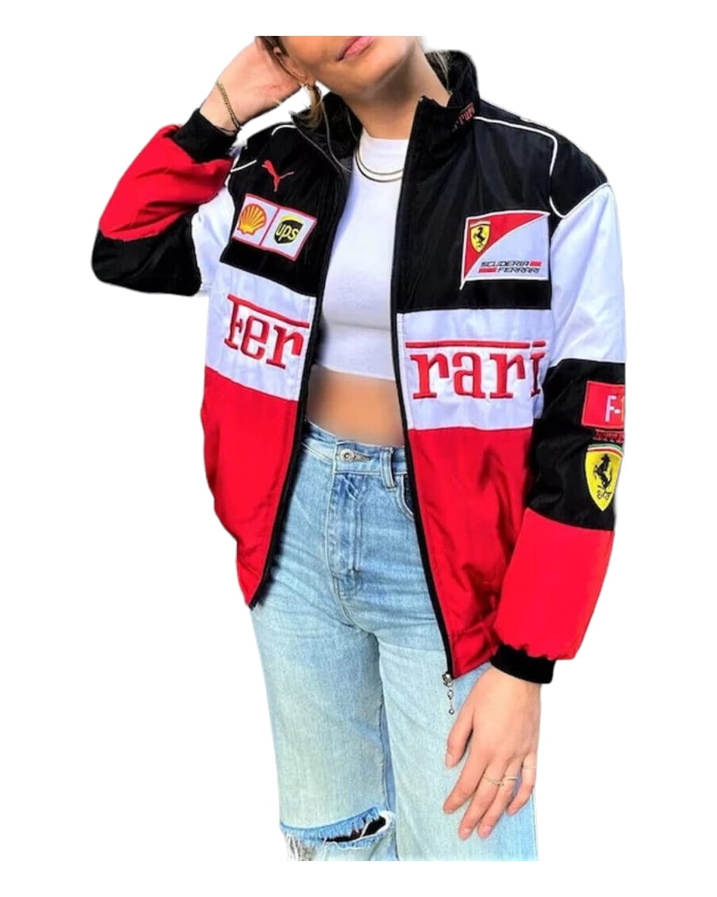 Ferrari F1 Vintage Embroidry Fire Proof  Jacket