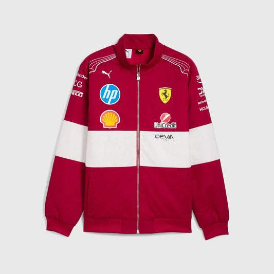 Scuderia Ferrari F1 PUMA 2025 Team Vintage Printed Jacket