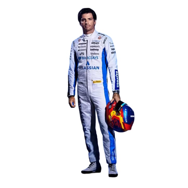 F1 New 2026 Carlos Sainz Gulf Race Suit