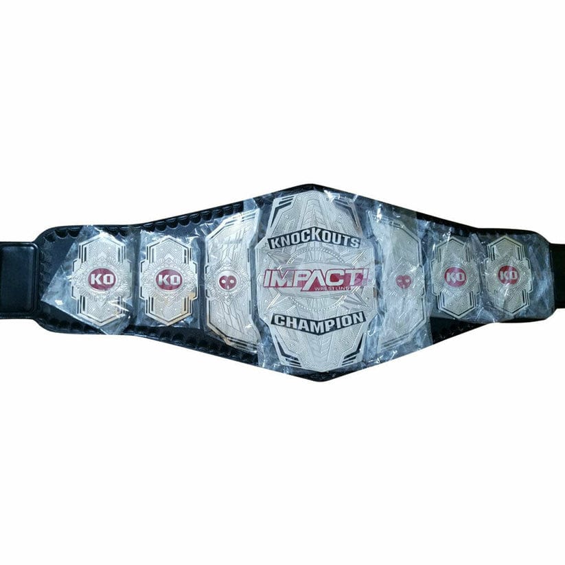 TNA Impact Knockout Red Version Wrestling Championship Title Belt