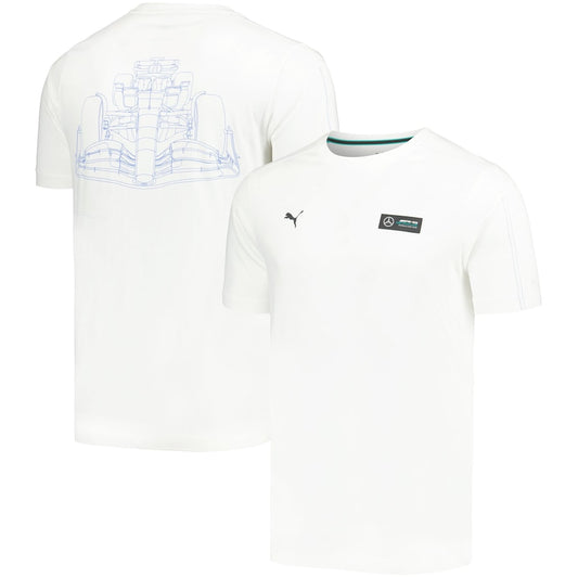 Mercedes AMG Petronas MT7 T-Shirt by Puma – White