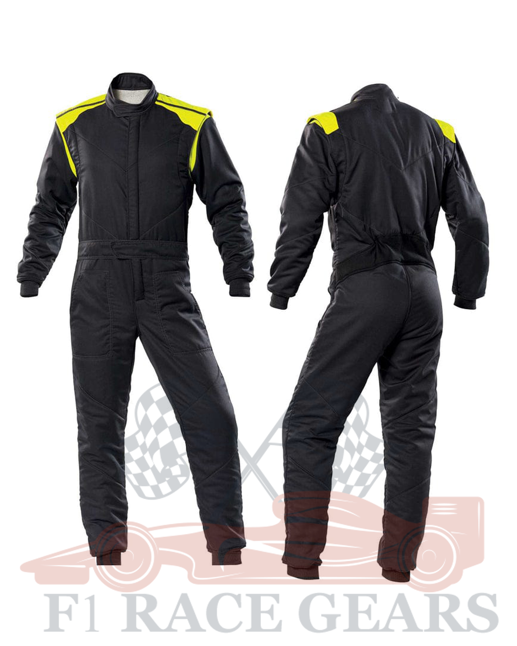 Go kart cardura race suit Black & Yellow