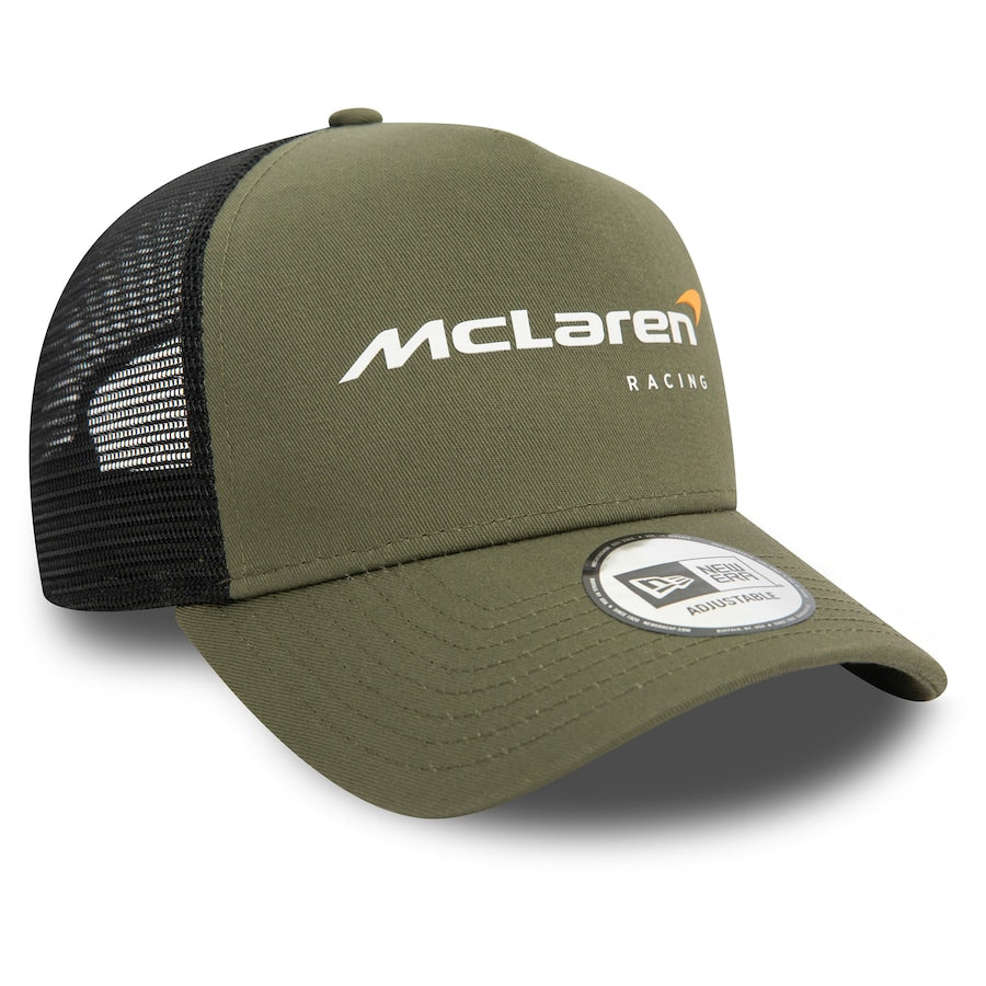 McLaren New Era Seasonal E-Frame Trucker Cap - Khaki