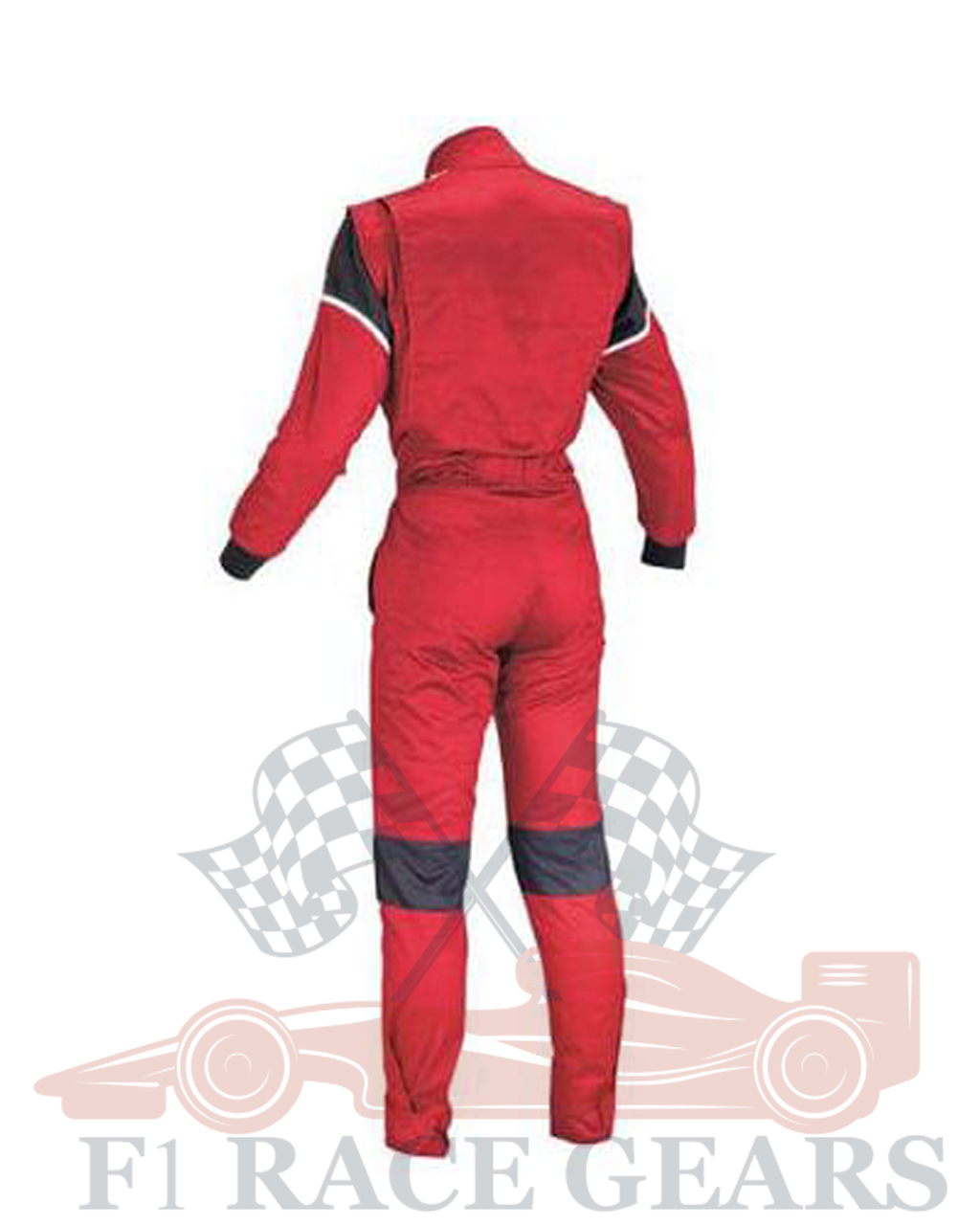 Red,Black & White go kart cardura race suit