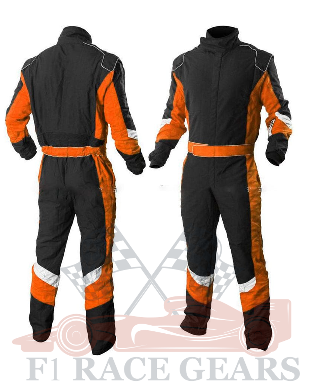 Go kart cardurra race suit Black & Orange