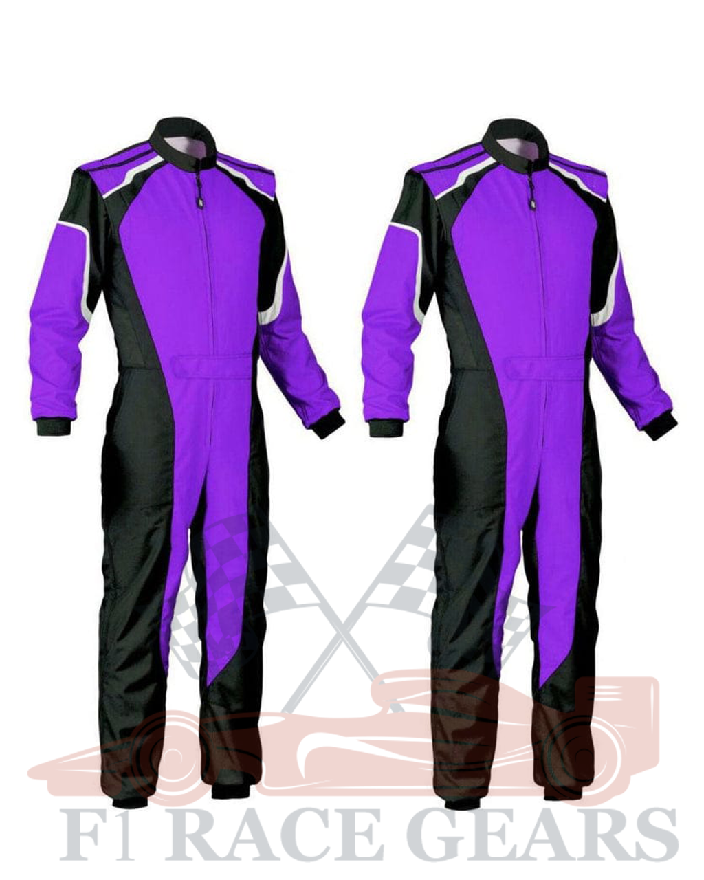 Go kart cardura race suit Black & Purpule