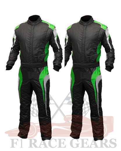 Go krt cardura race suit Black, Grey & Green