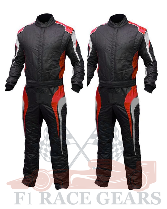 Go kart cardura race suit Red, Black & Grey