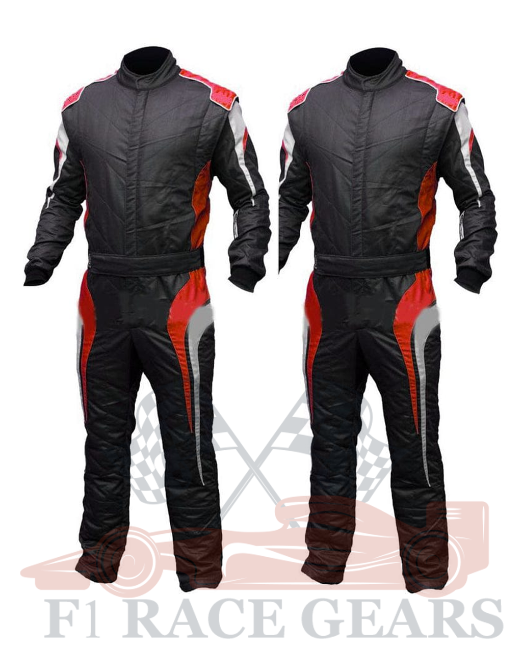 Go kart cardura race suit Red, Black & Grey