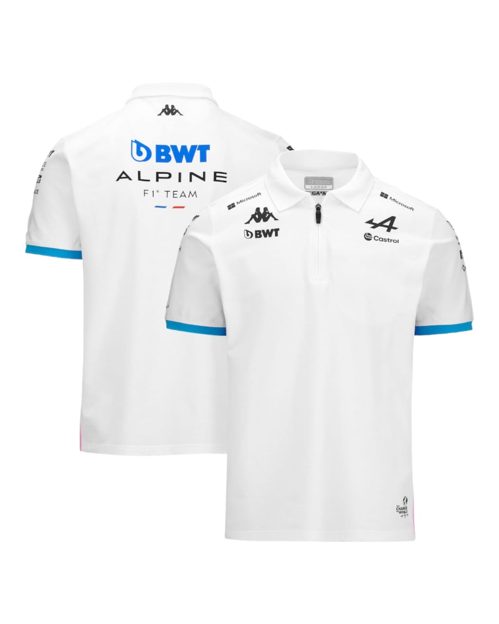 BWT Alpine F1 Team 2023 Polo Shirt - White F1 RACE GEARS